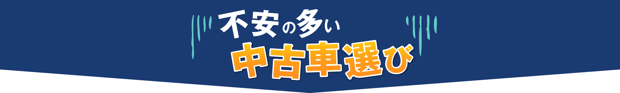 不安の多い中古車選び